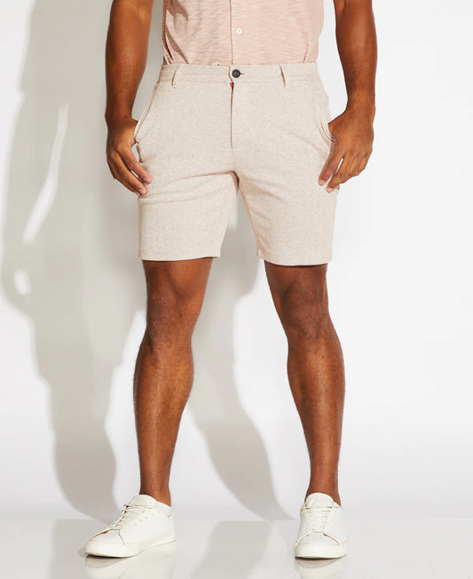 Blake Herringbone Knit Shorts | Cinnamon