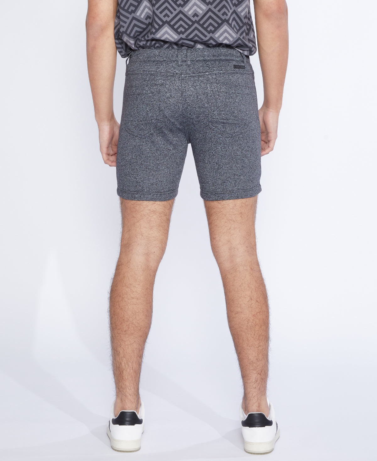 KEITH | 6" tailored short | heather black