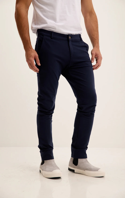 Tapered Casual Wear Pants - Navy