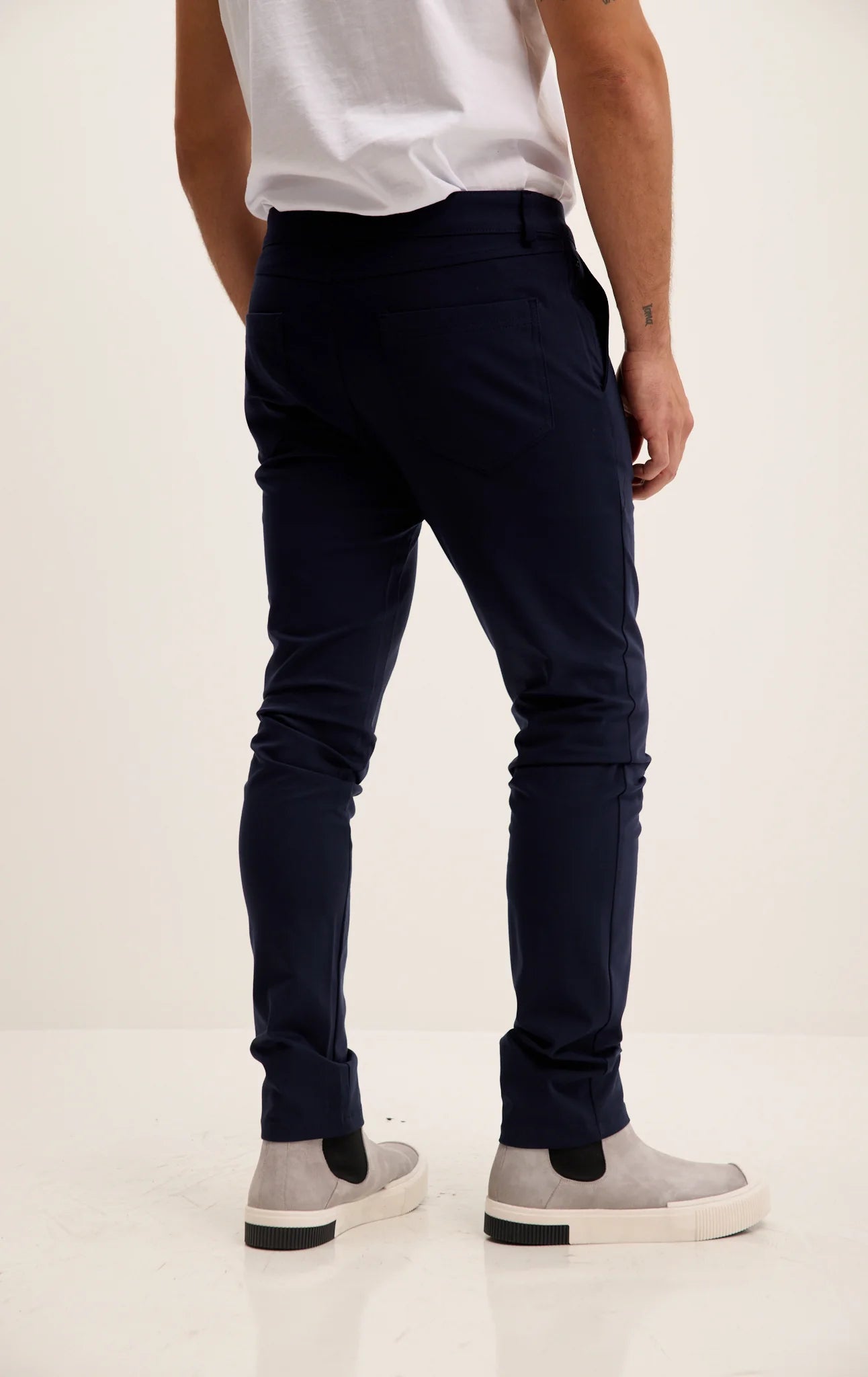 Tapered Casual Wear Pants - Navy