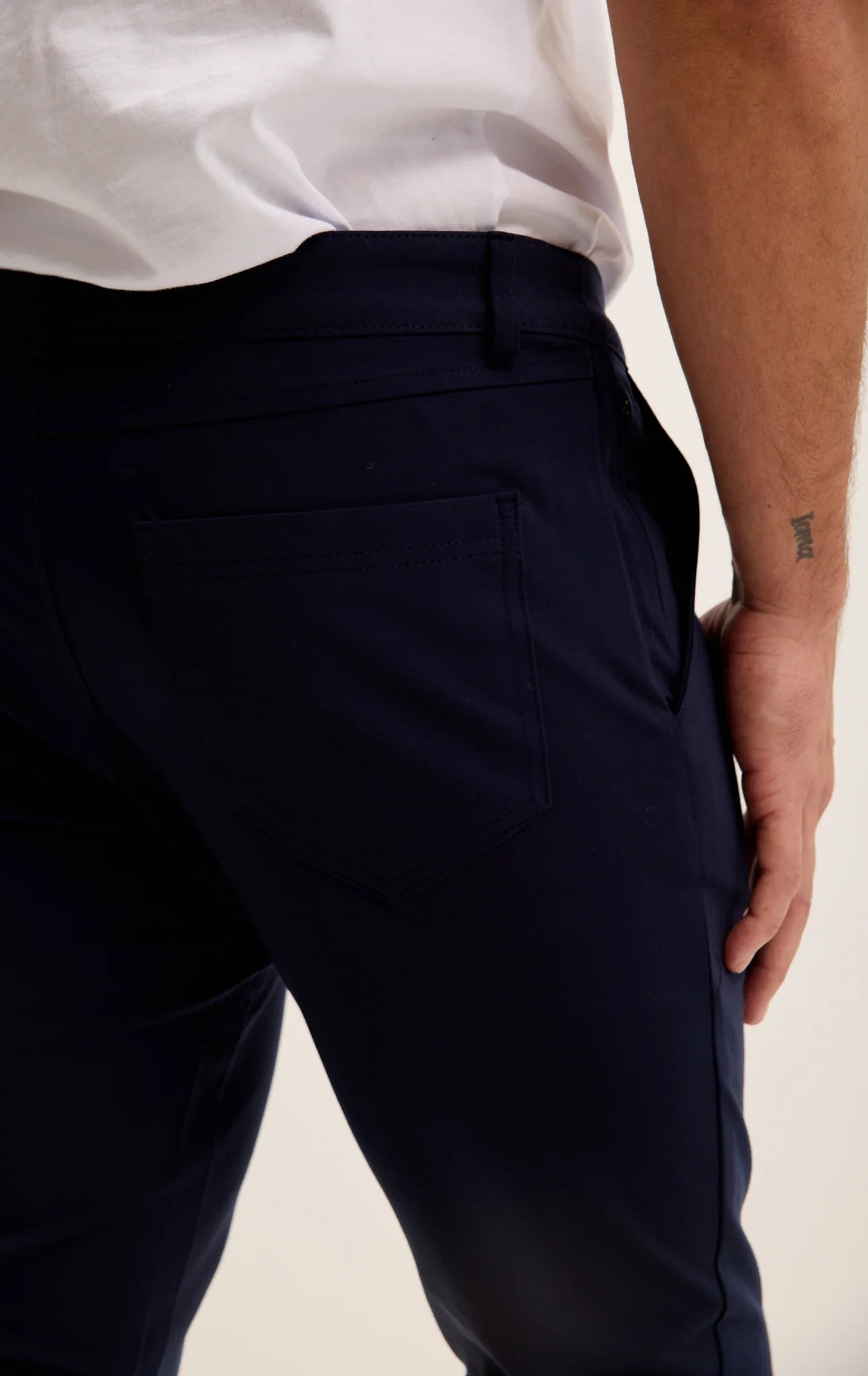 Tapered Casual Wear Pants - Navy