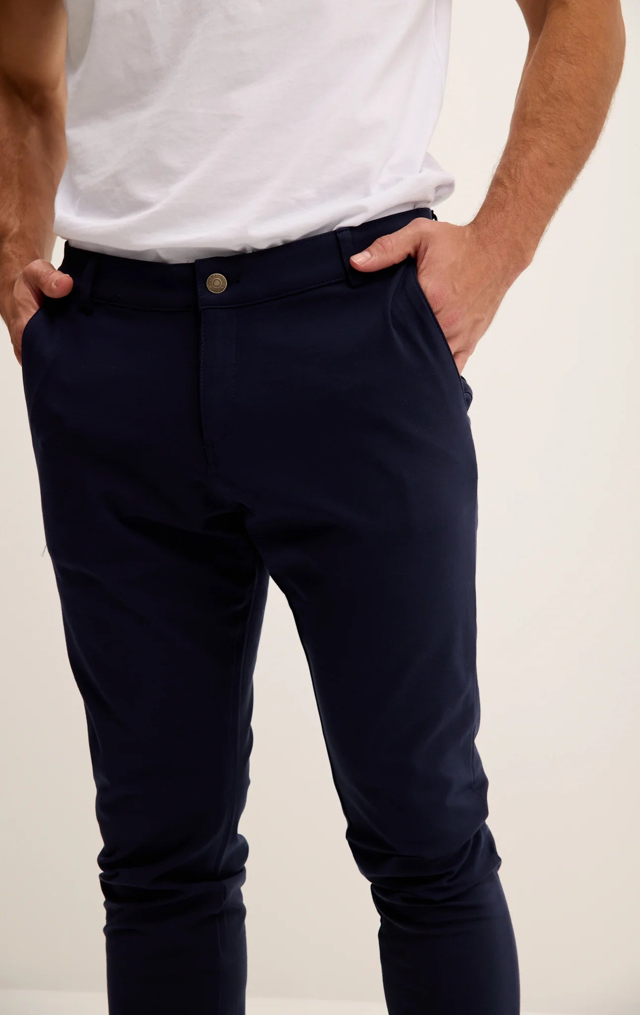 Tapered Casual Wear Pants - Navy