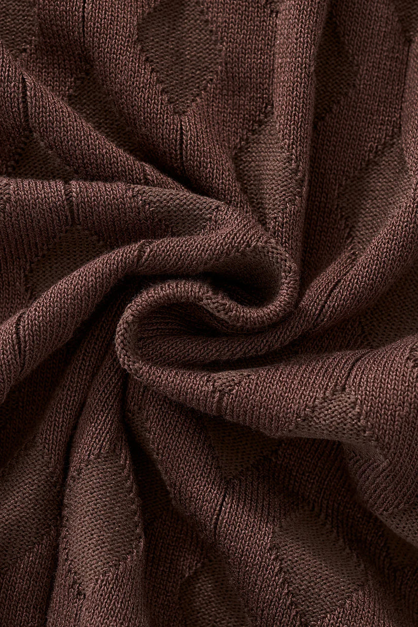 PSS630-Verona Knit SS Shirt-MOCHA