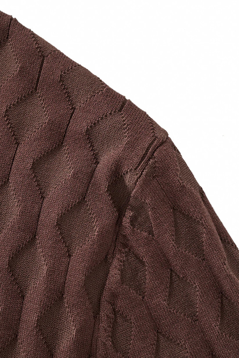 PSS630-Verona Knit SS Shirt-MOCHA