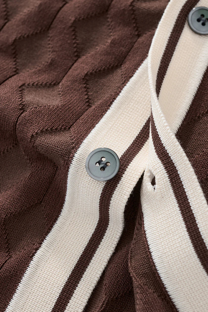 PSS630-Verona Knit SS Shirt-MOCHA