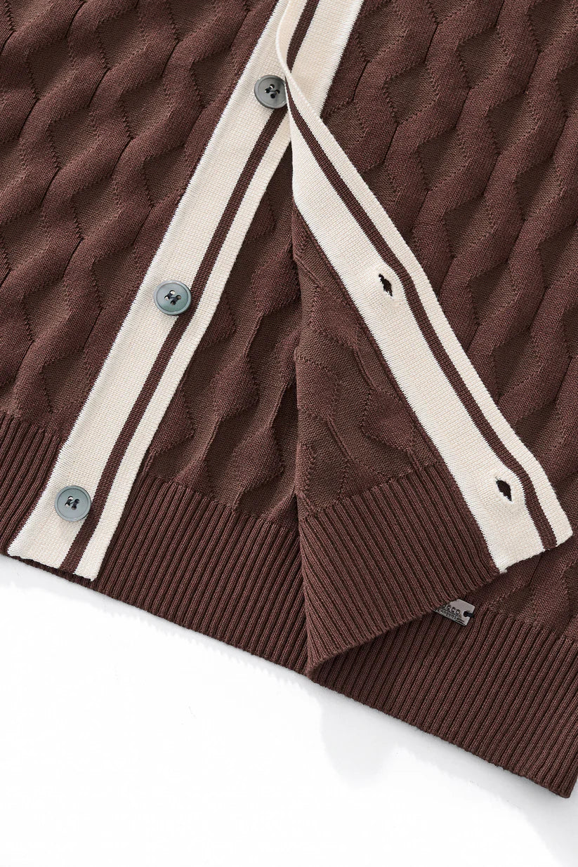 PSS630-Verona Knit SS Shirt-MOCHA