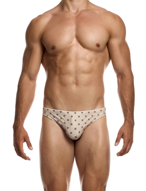 Swimwear Polka Dot Swim Mini Briefs Beige
