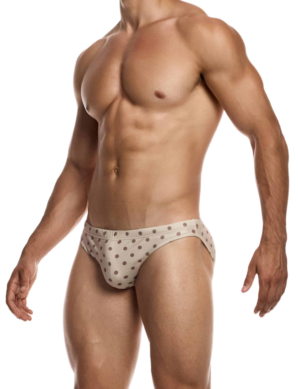 Swimwear Polka Dot Swim Mini Briefs Beige