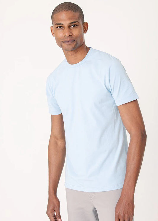 Cotton Stretch T-Shirt Light Blue