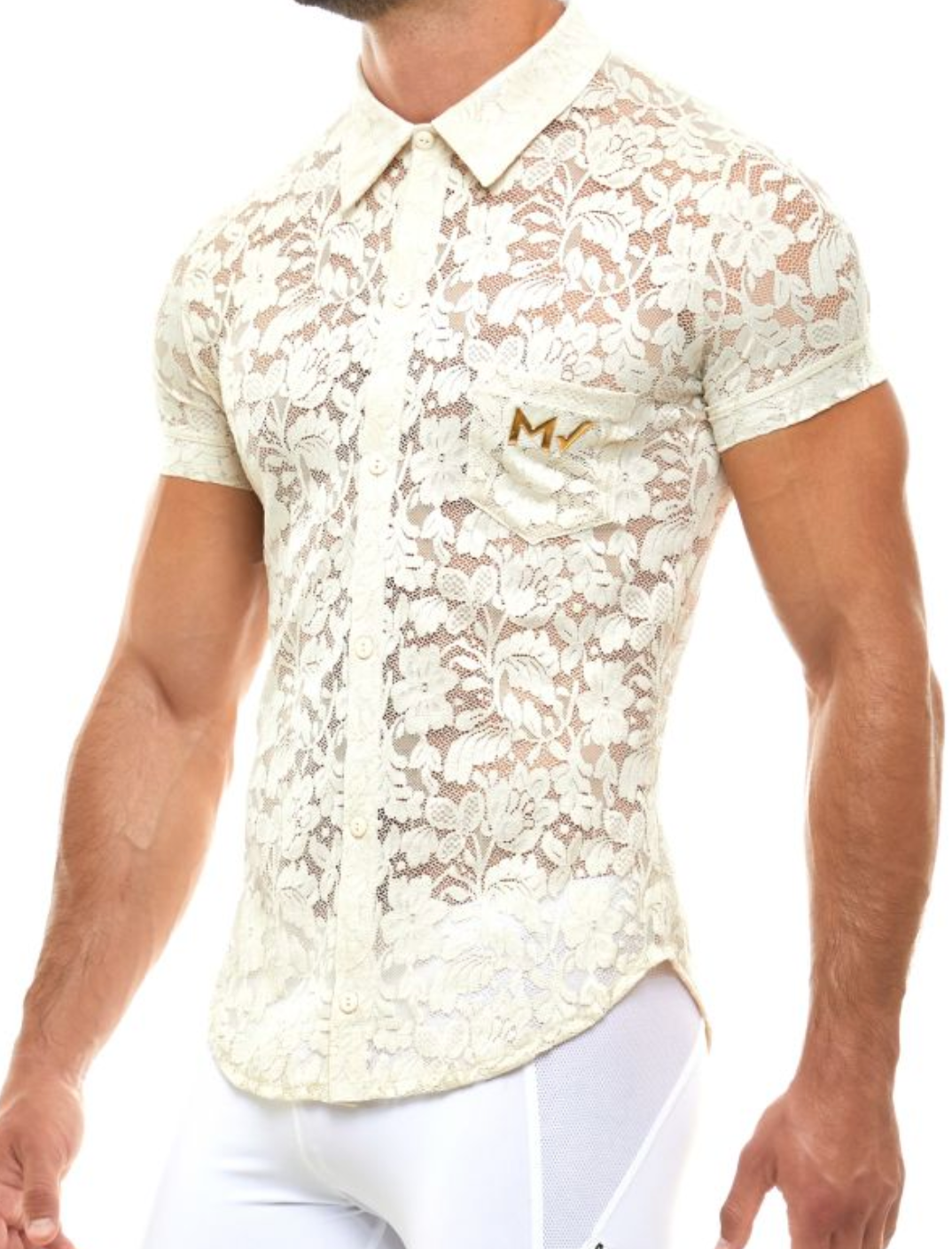 Floral Lace Shirt \ Ivory