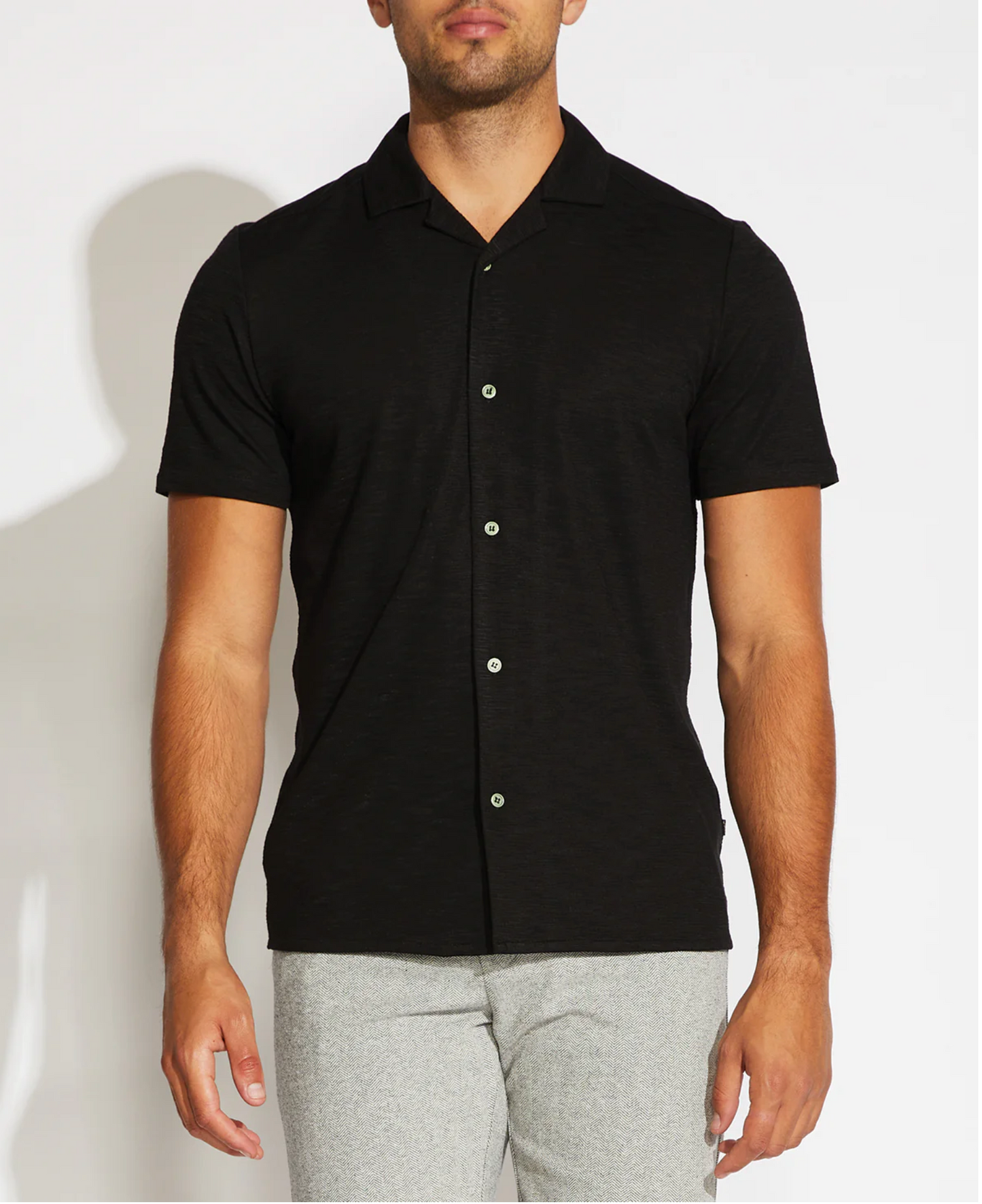 Parker Knit Resort Shirt Black