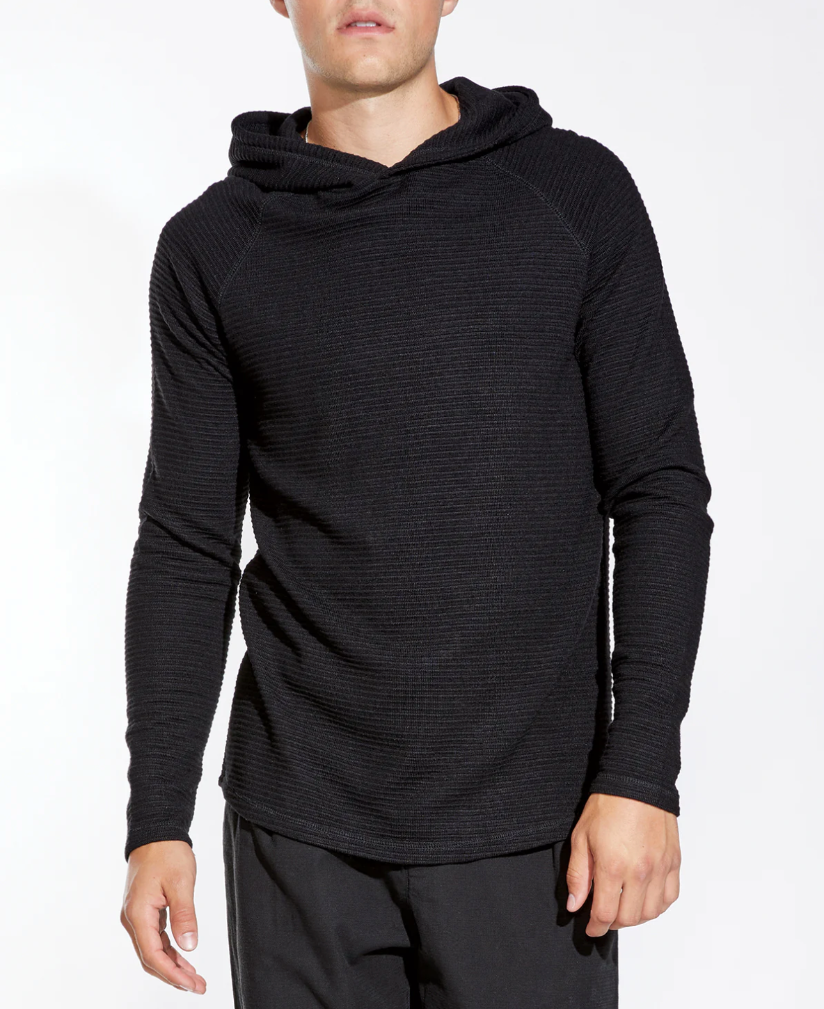 Wolfe Knit Hoodie Black