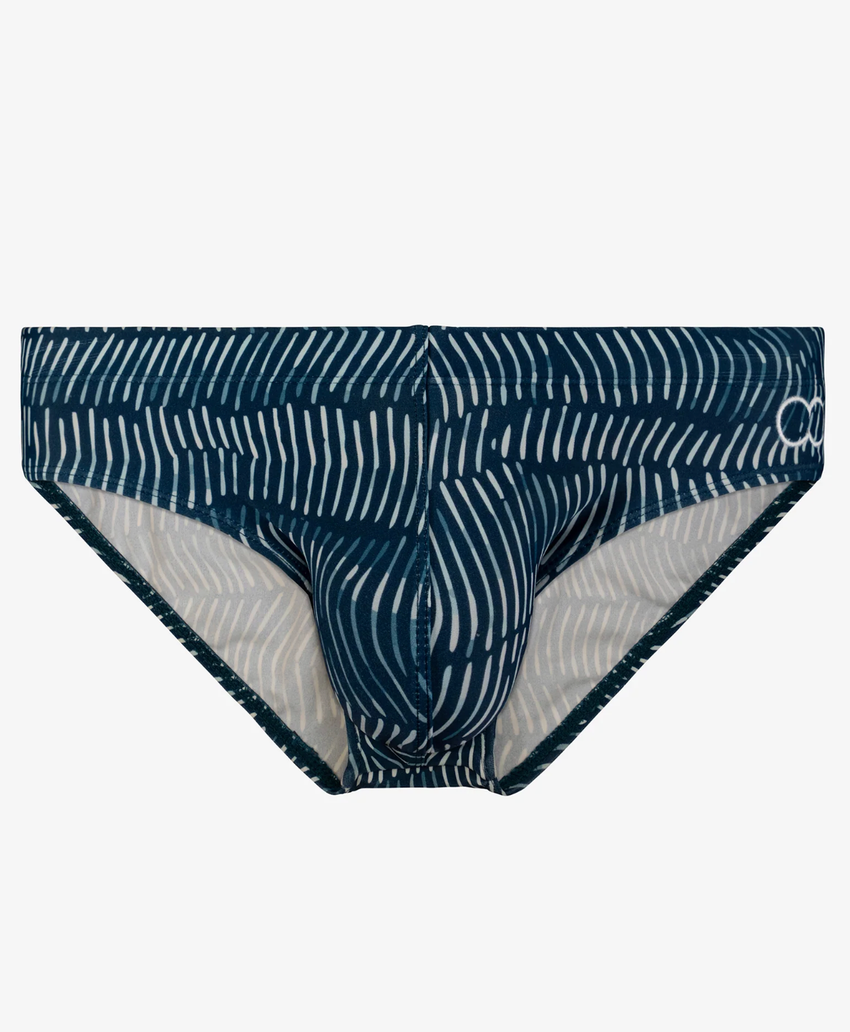 V10 Print Swim Brief - Naiad Navy