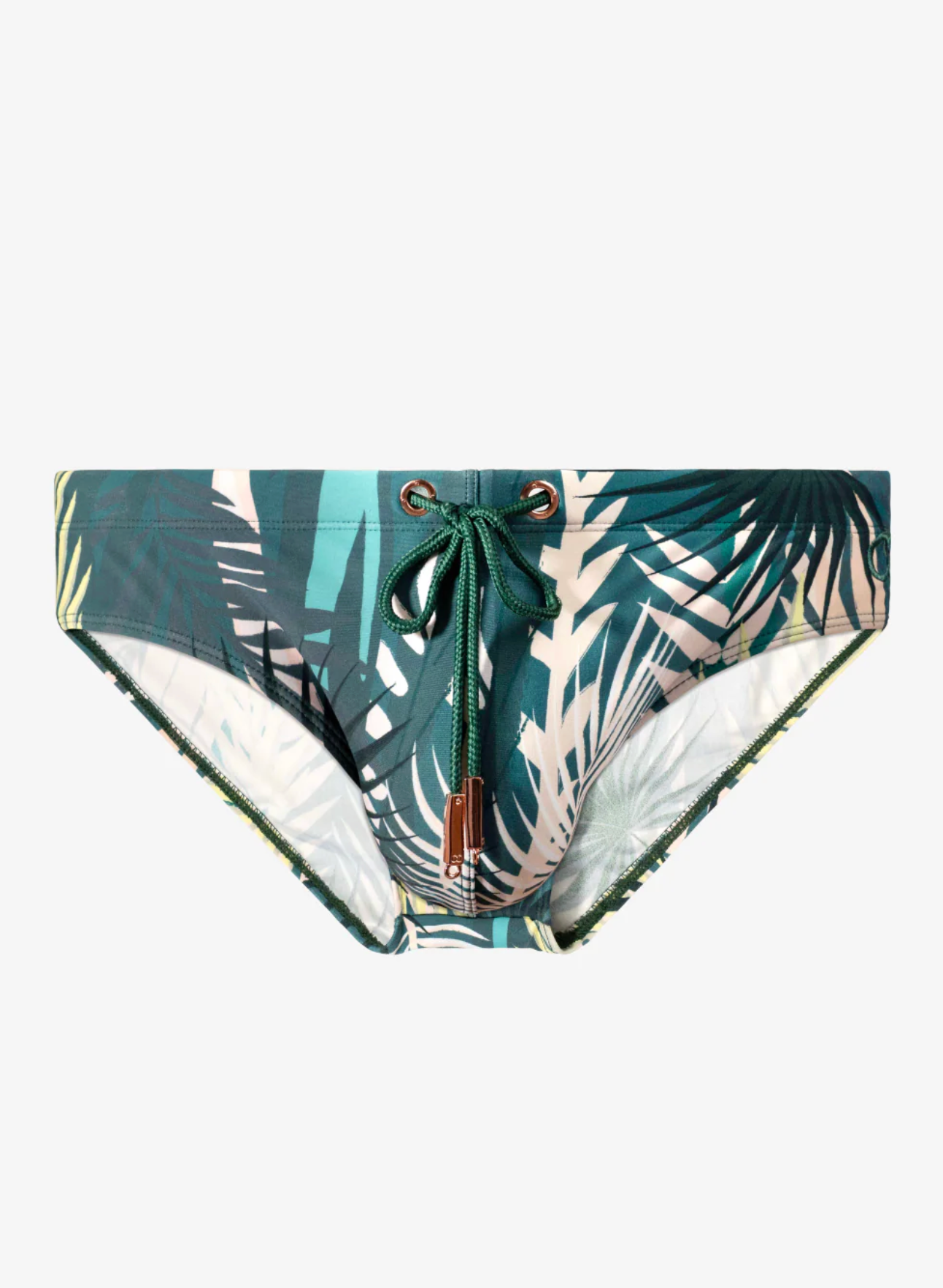 V10 Print Swim Brief - Feuille Green