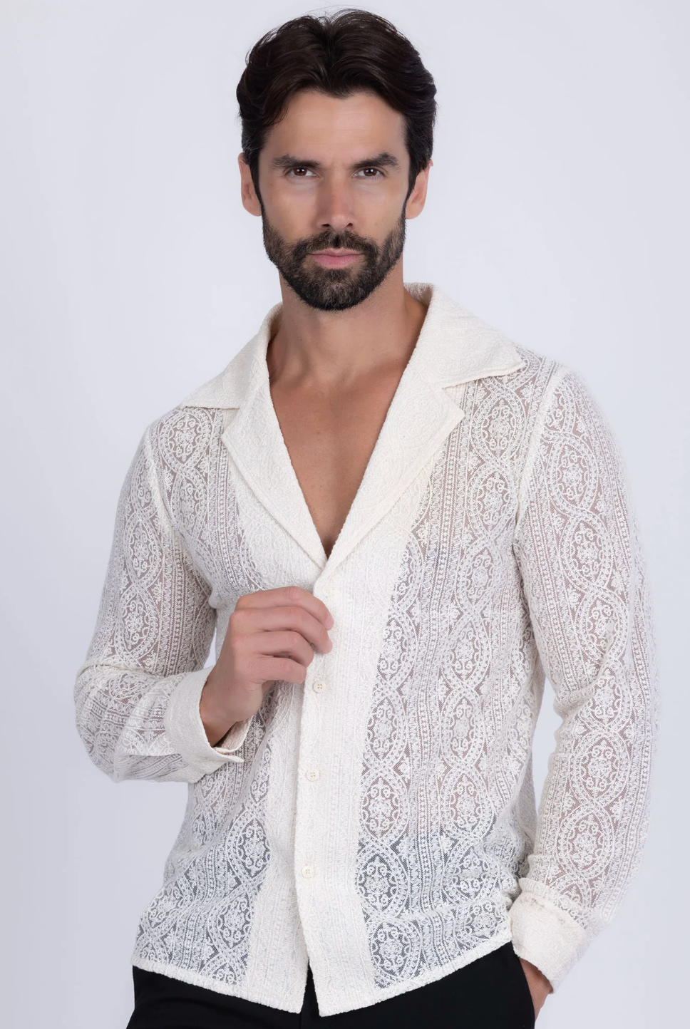 Janeiro Embroidered Long Sleeve Shirt