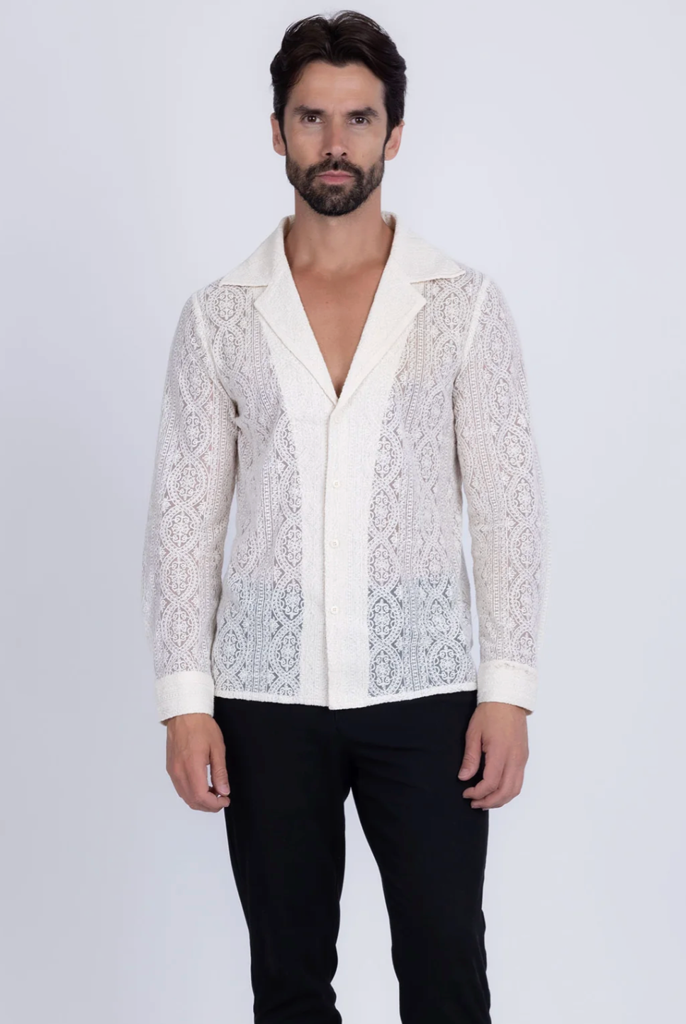 Janeiro Embroidered Long Sleeve Shirt