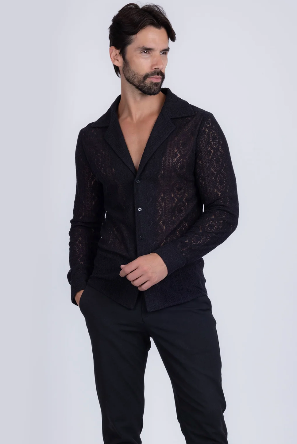 Janeiro Embroidered Long Sleeve Shirt