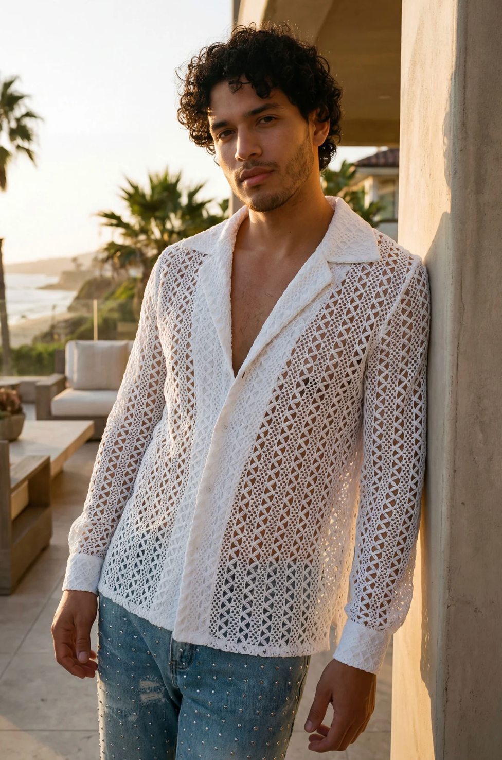 Kenite See Through Long Sleeve Shirt