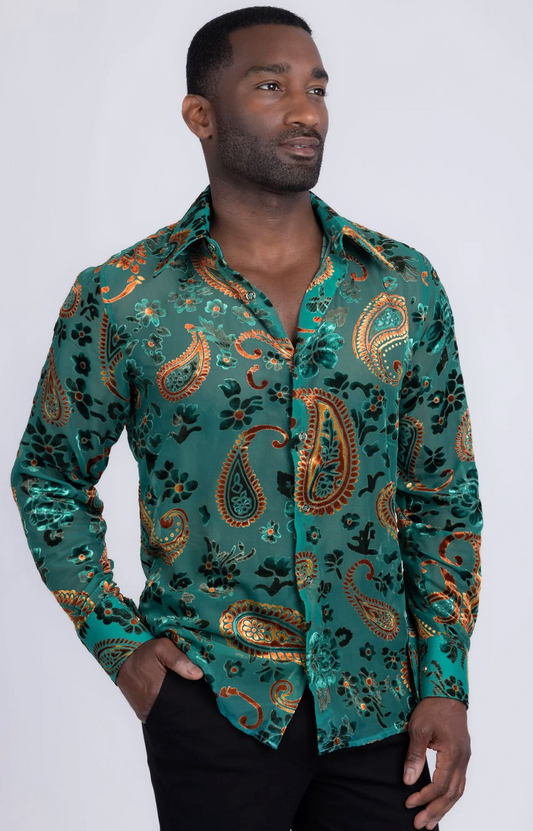 Teal Long Sleeve Shirt