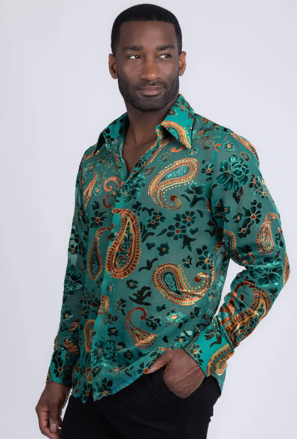 Teal Long Sleeve Shirt