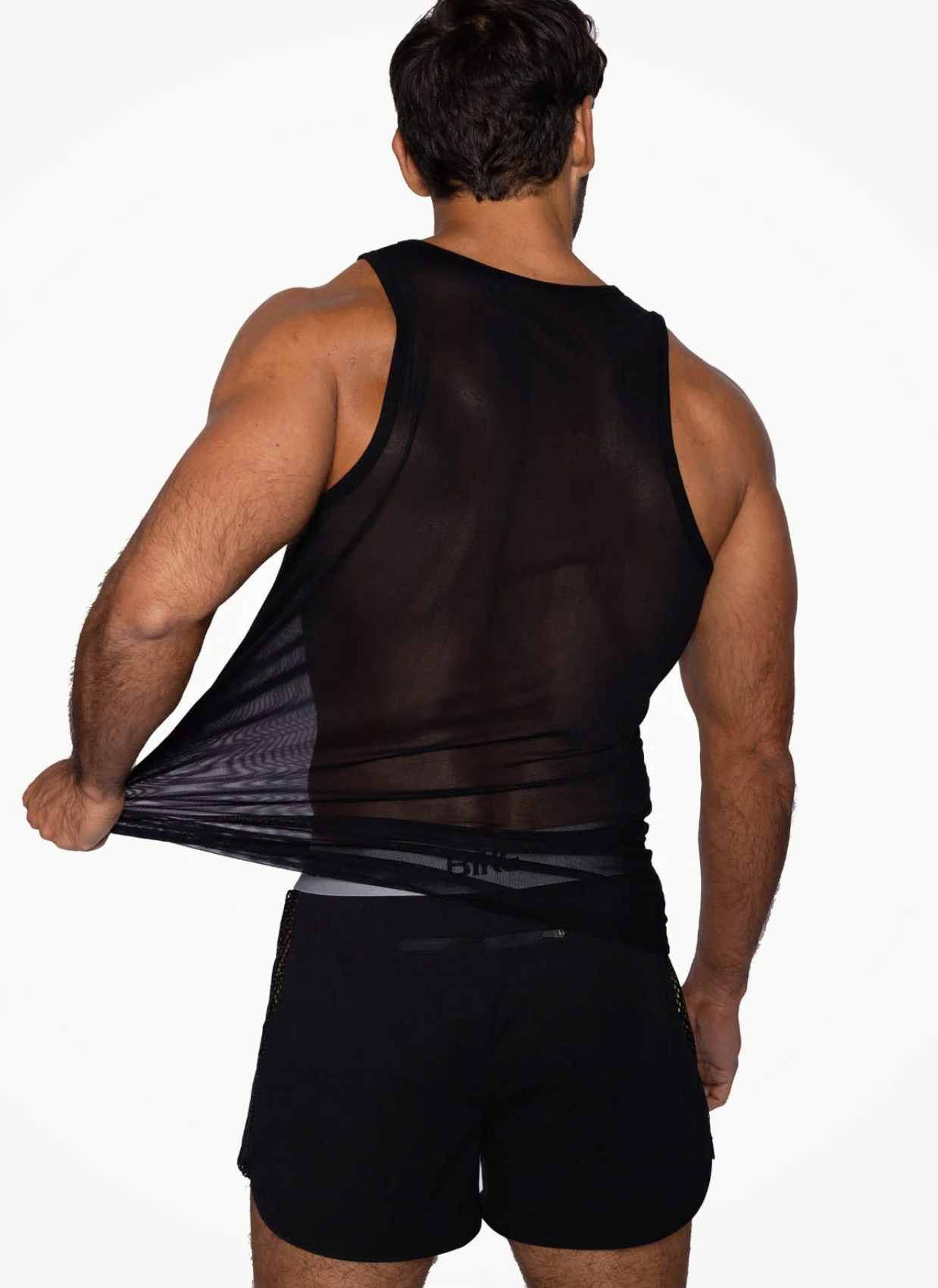Mesh Tank Top Black