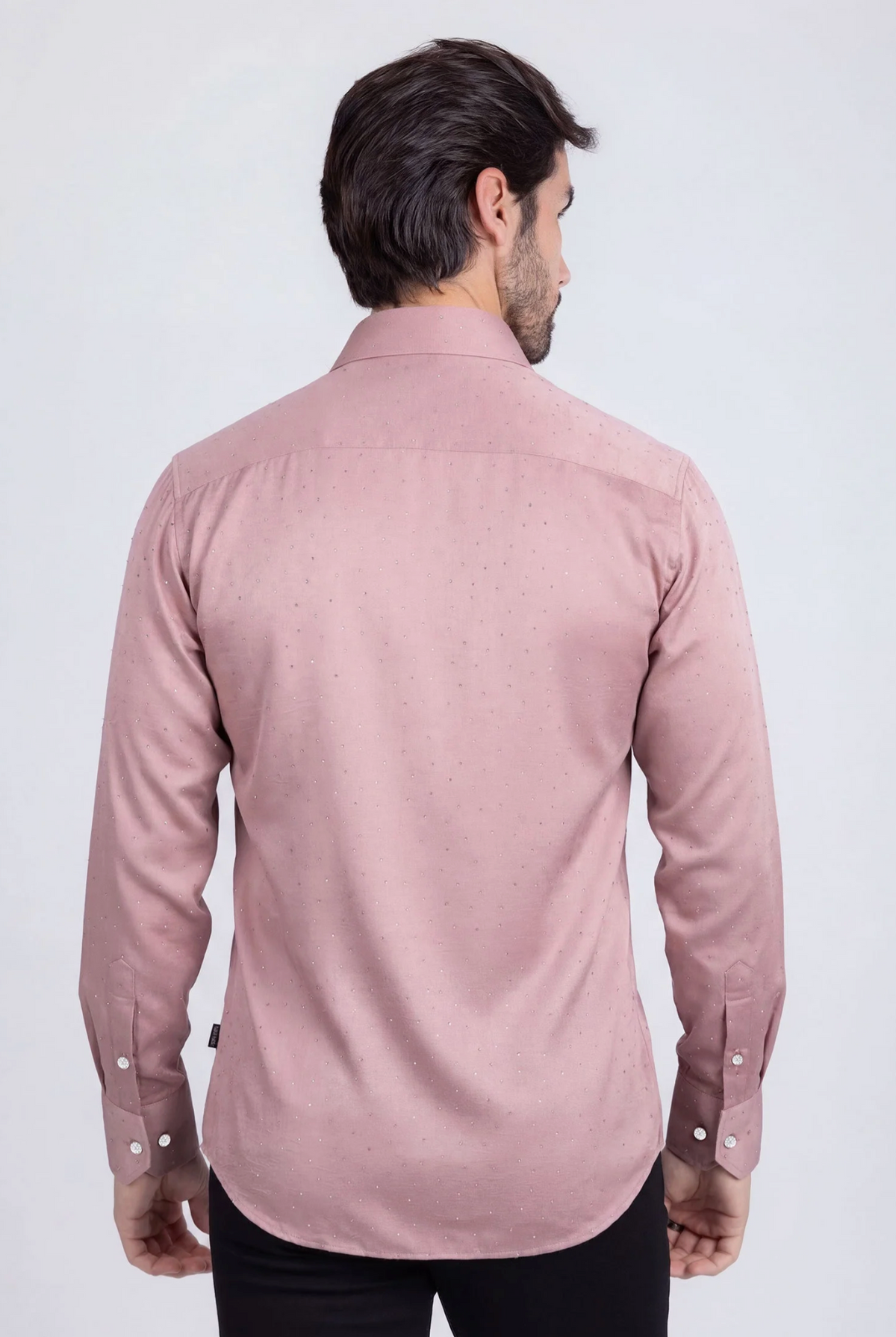 Cana Rhinestones Long Sleeve Shirt Dusty Pink