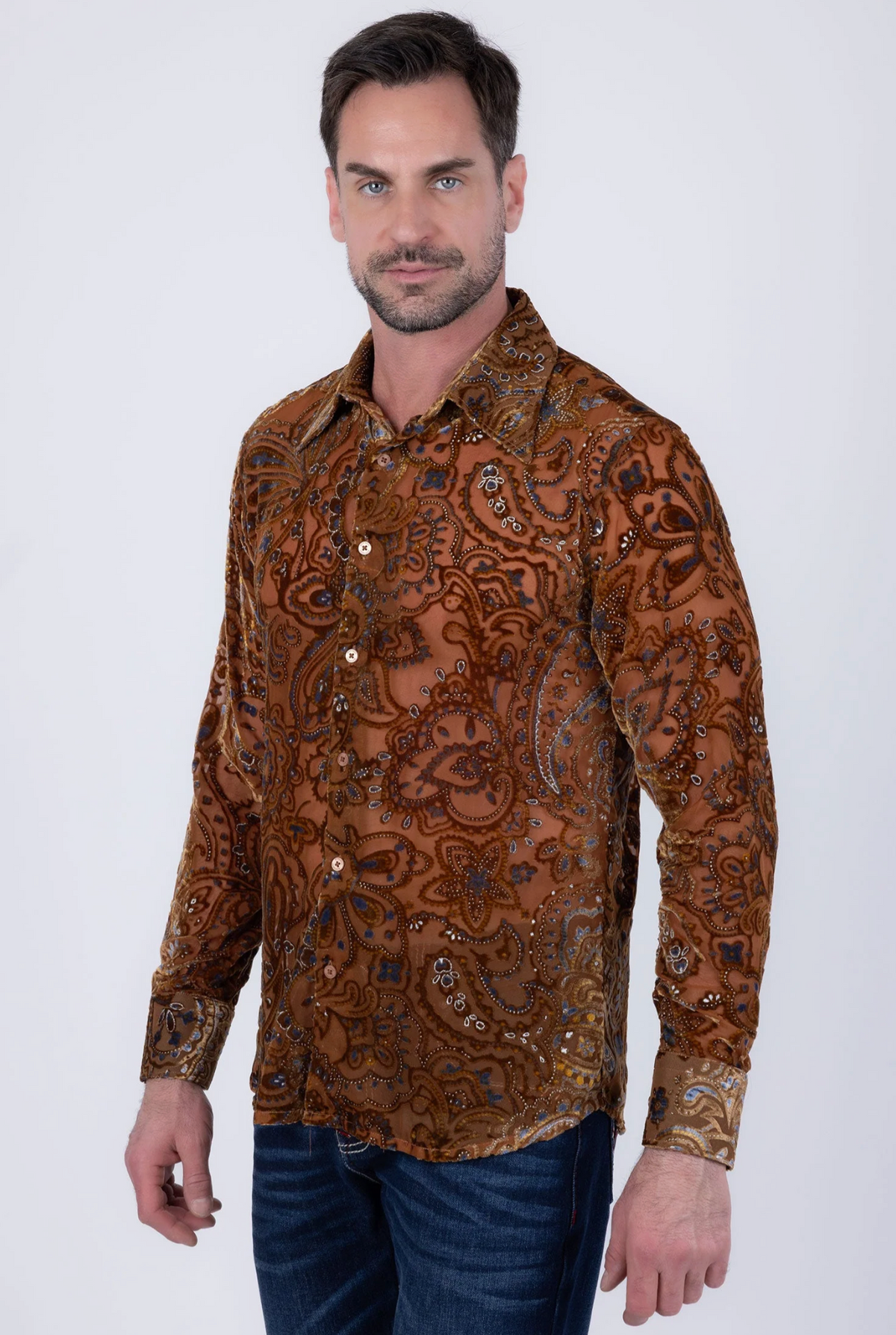 Valluto Paisley Long Sleeve Shirt