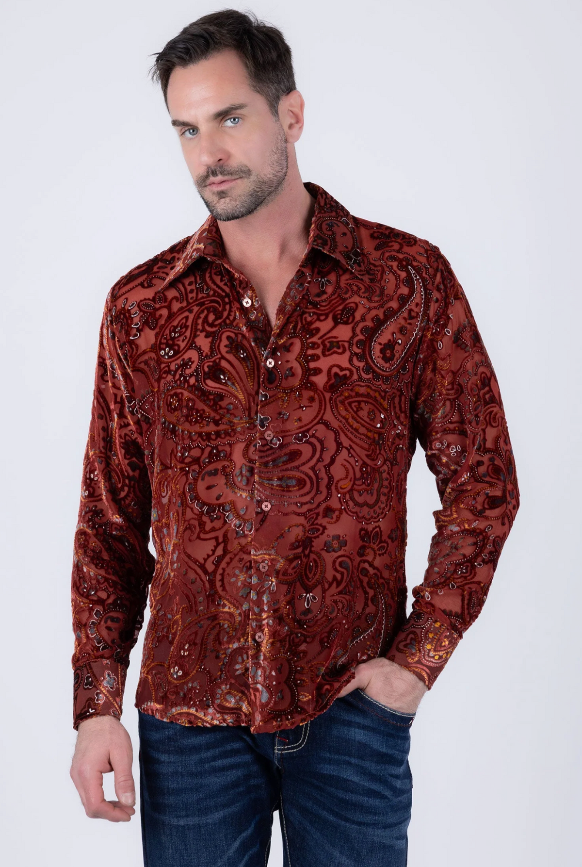 Valluto Paisley Long Sleeve Shirt