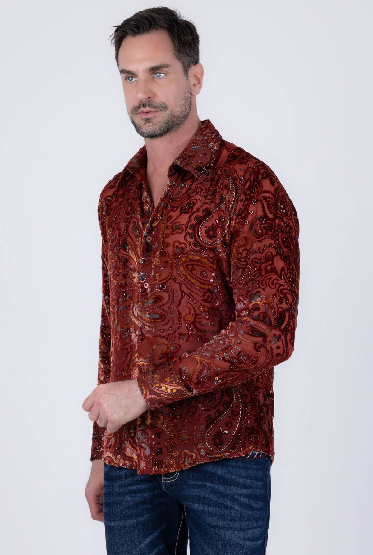 Valluto Paisley Long Sleeve Shirt