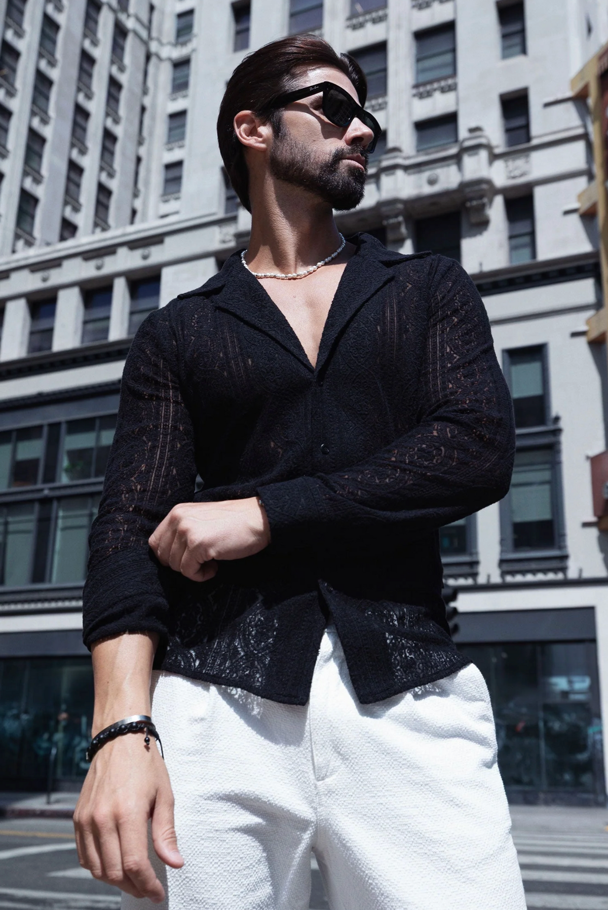 Janeiro Embroidered Long Sleeve Shirt