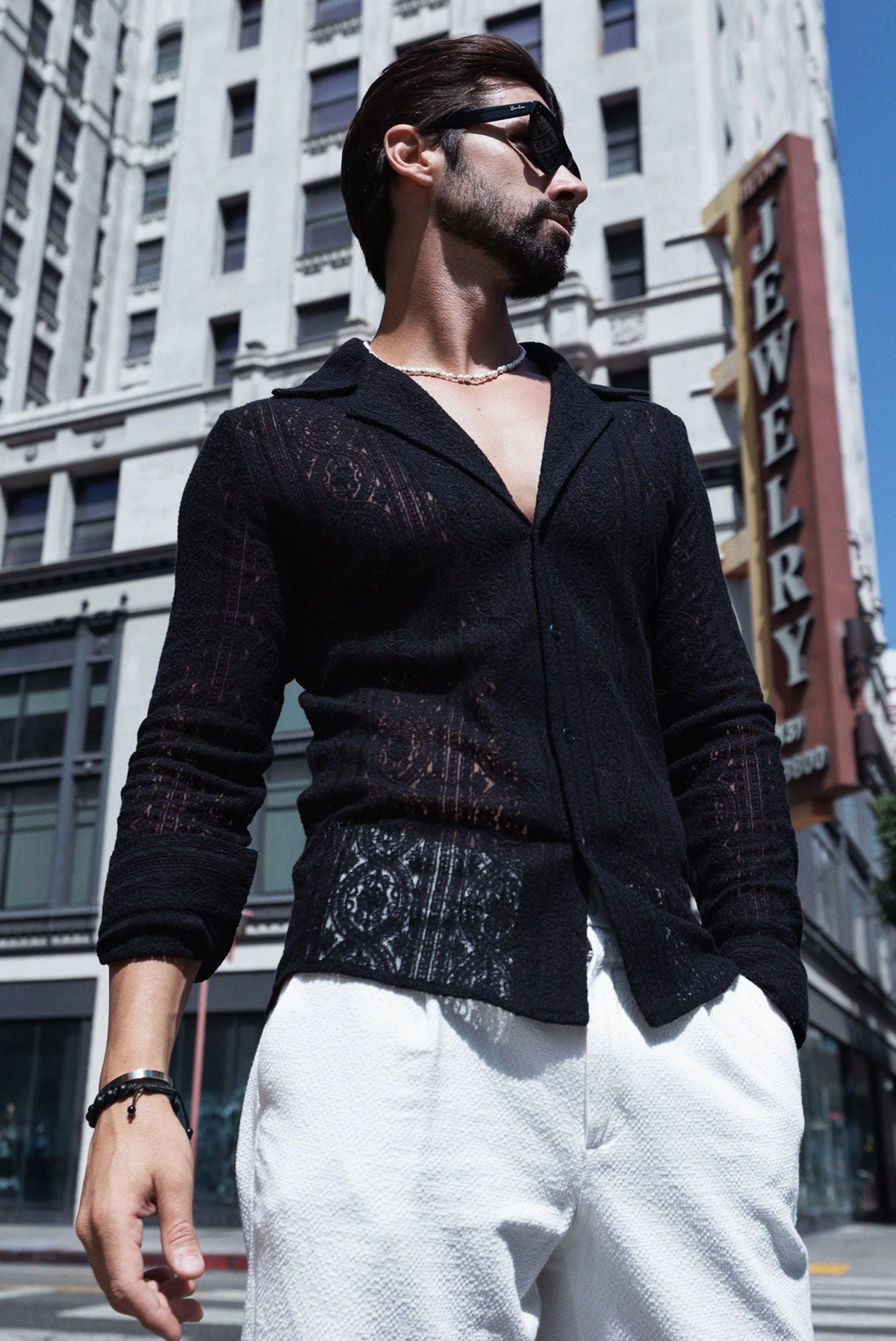 Janeiro Embroidered Long Sleeve Shirt