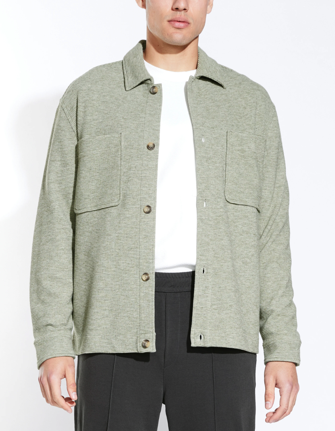 Boxy Fit Knit Overshirt