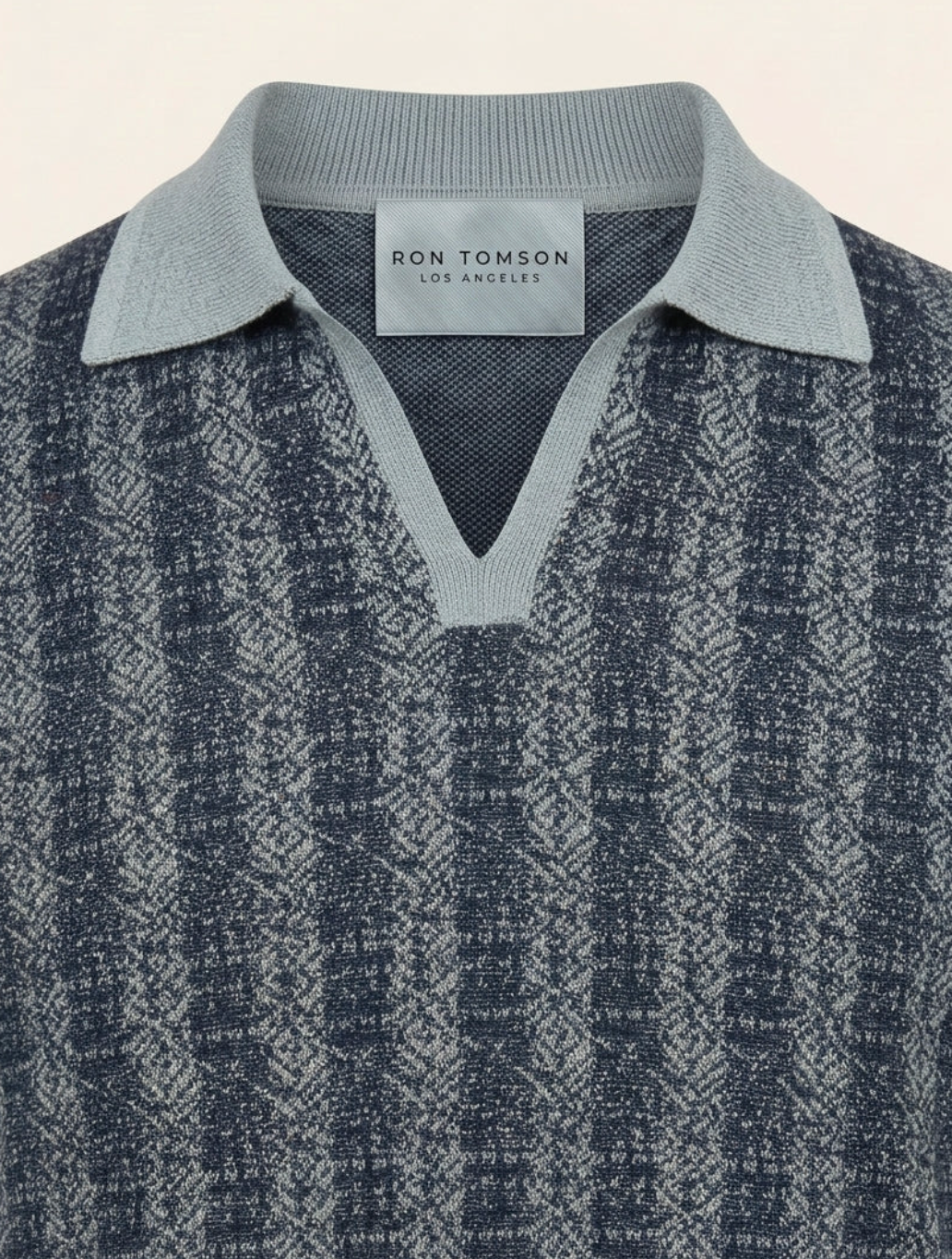 Textured Knit Polo Shirt