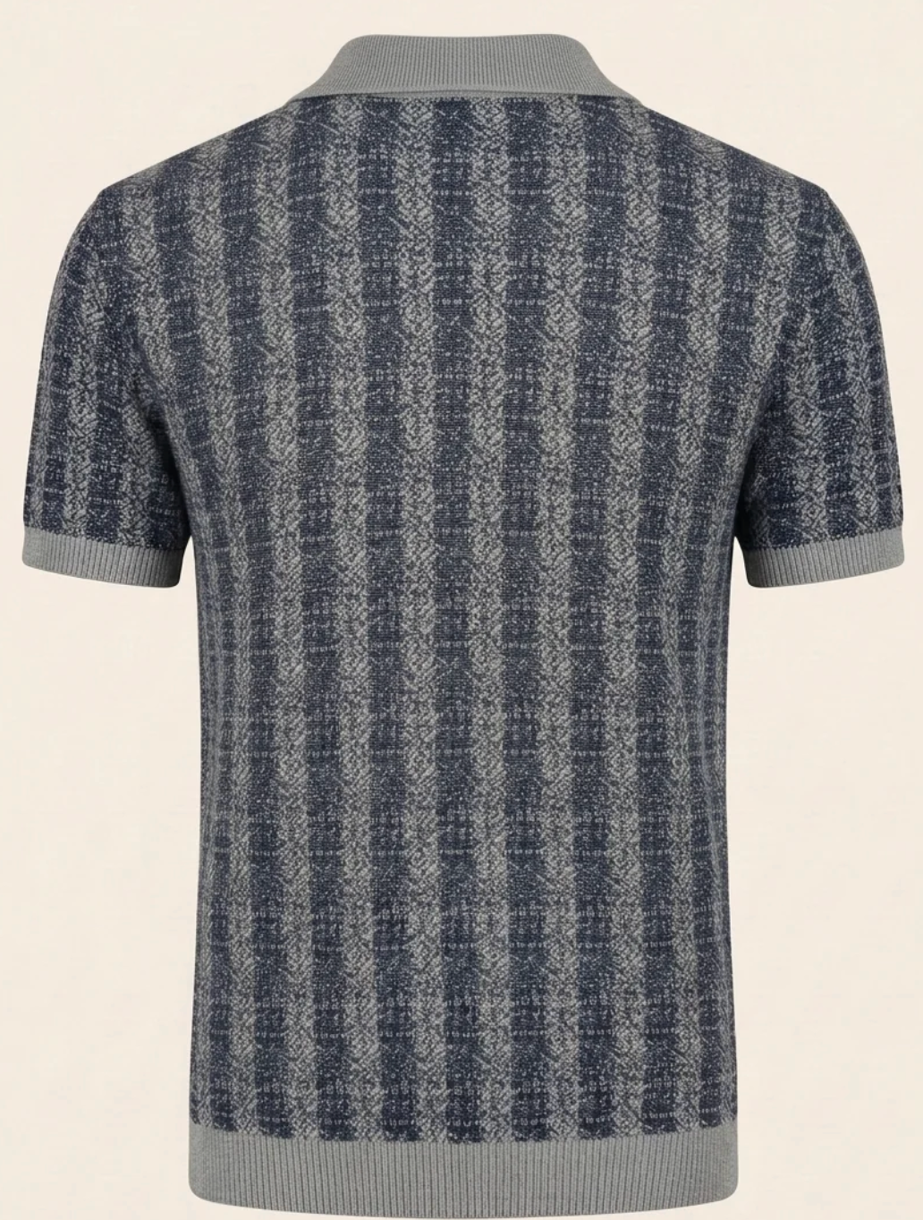 Textured Knit Polo Shirt