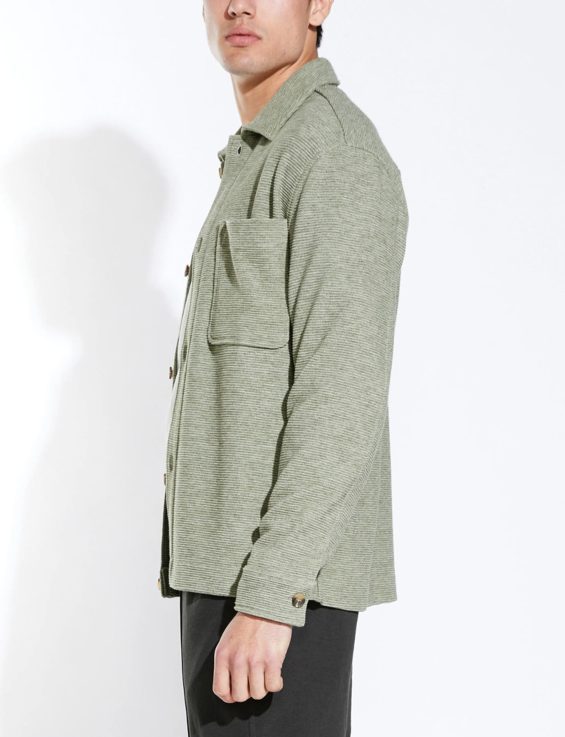 Boxy Fit Knit Overshirt