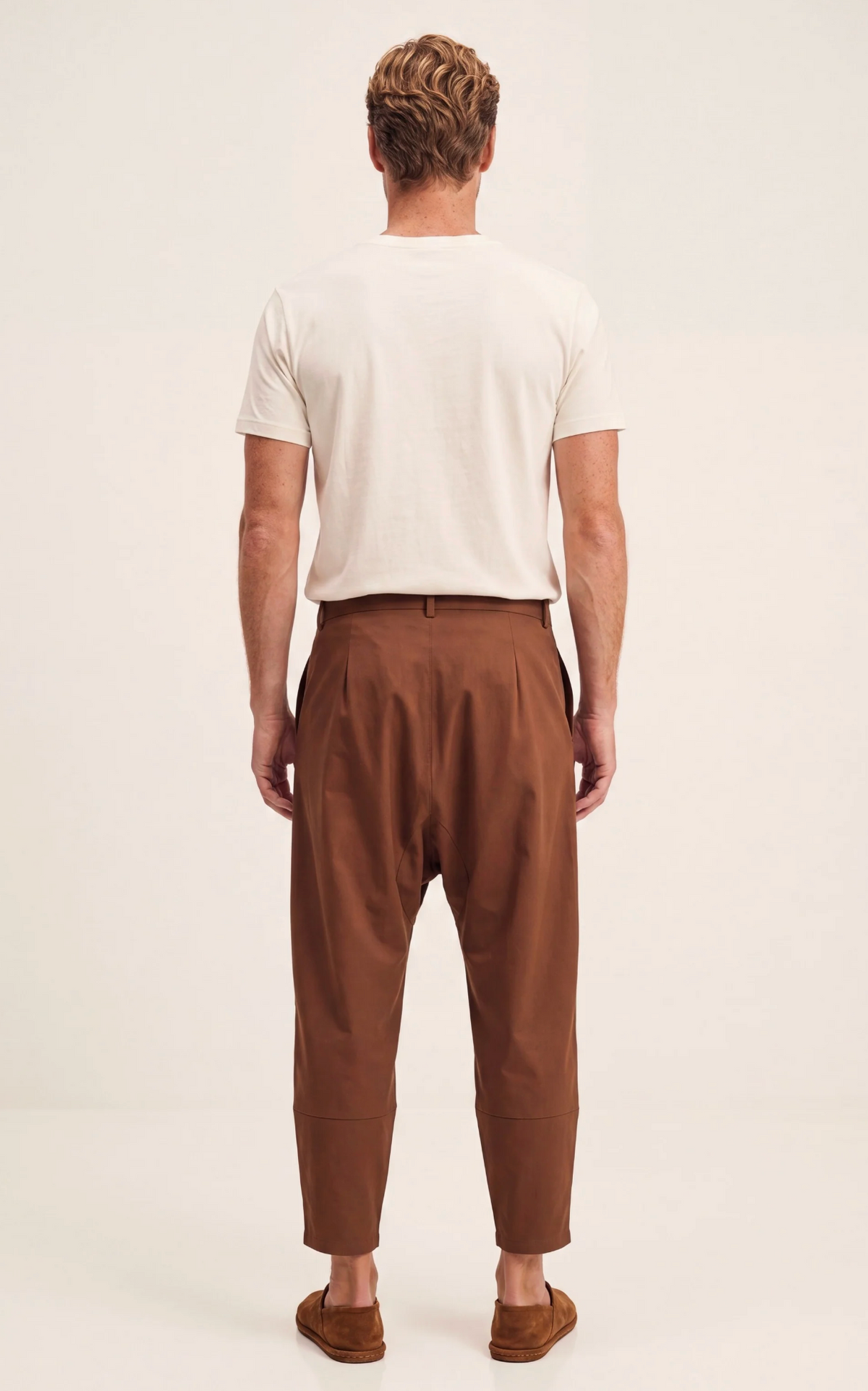 Single-Pleat Harem Casual Pants