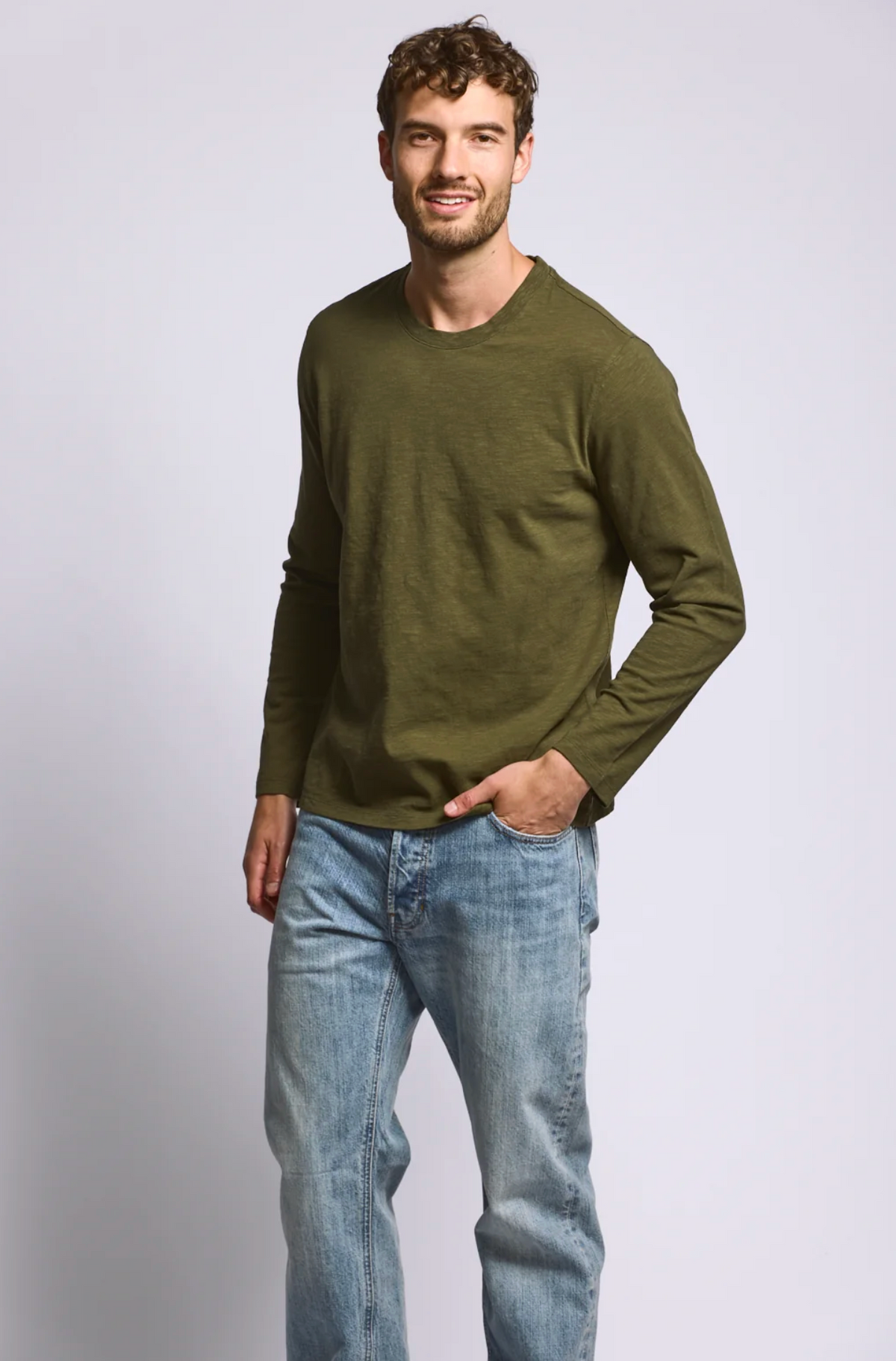 Long Sleeve Slub Cotton Jersey