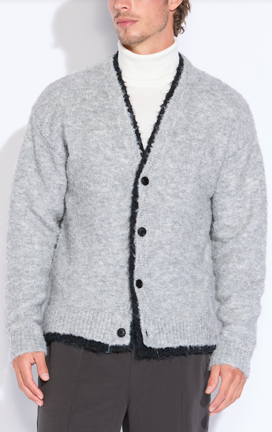 Relaxed Boucle Cardigan