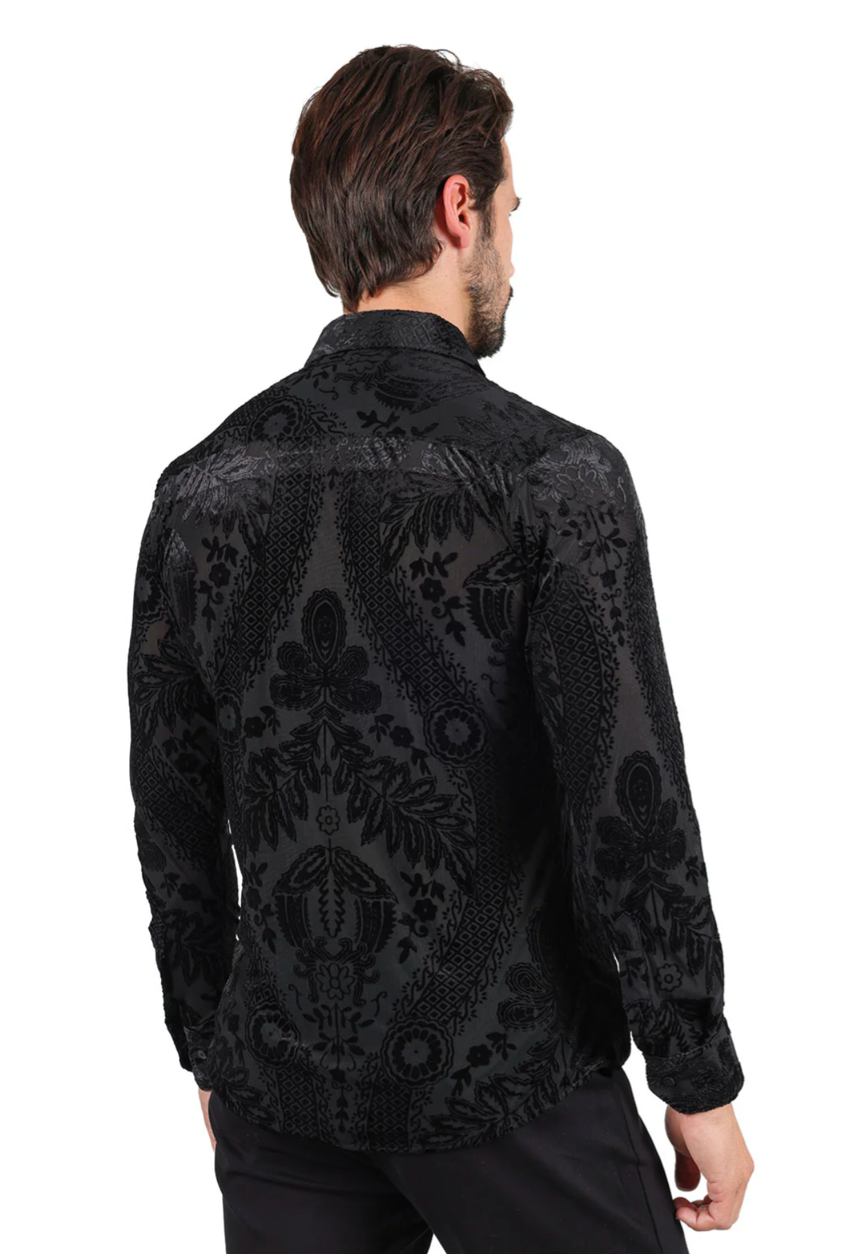 Floral Galore Long Sleeve Shirt Black