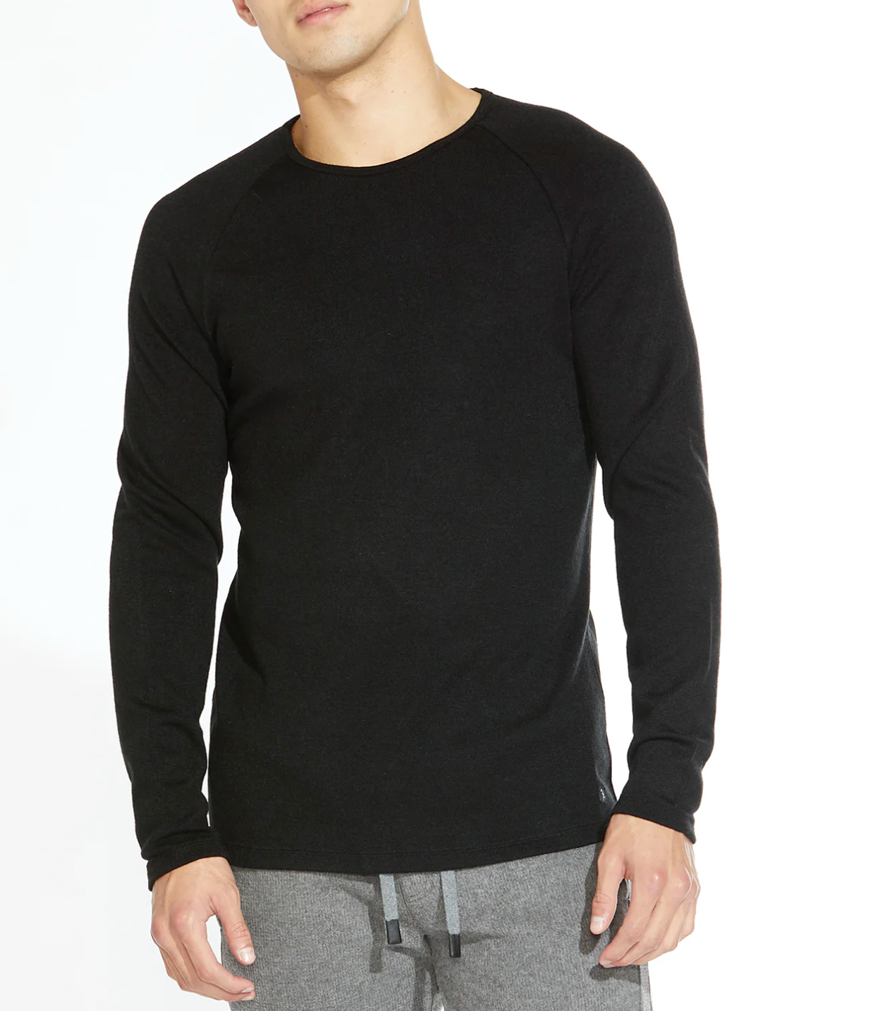 Burke crewneck Tee Black