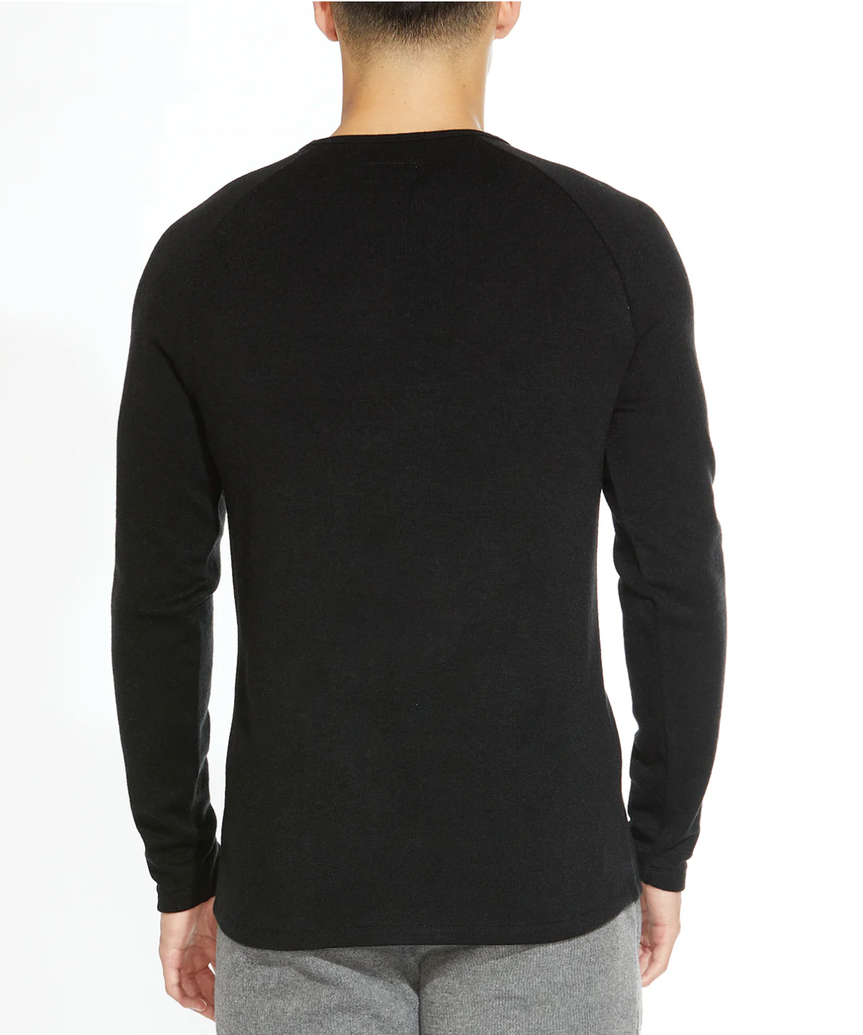 Burke crewneck Tee Black