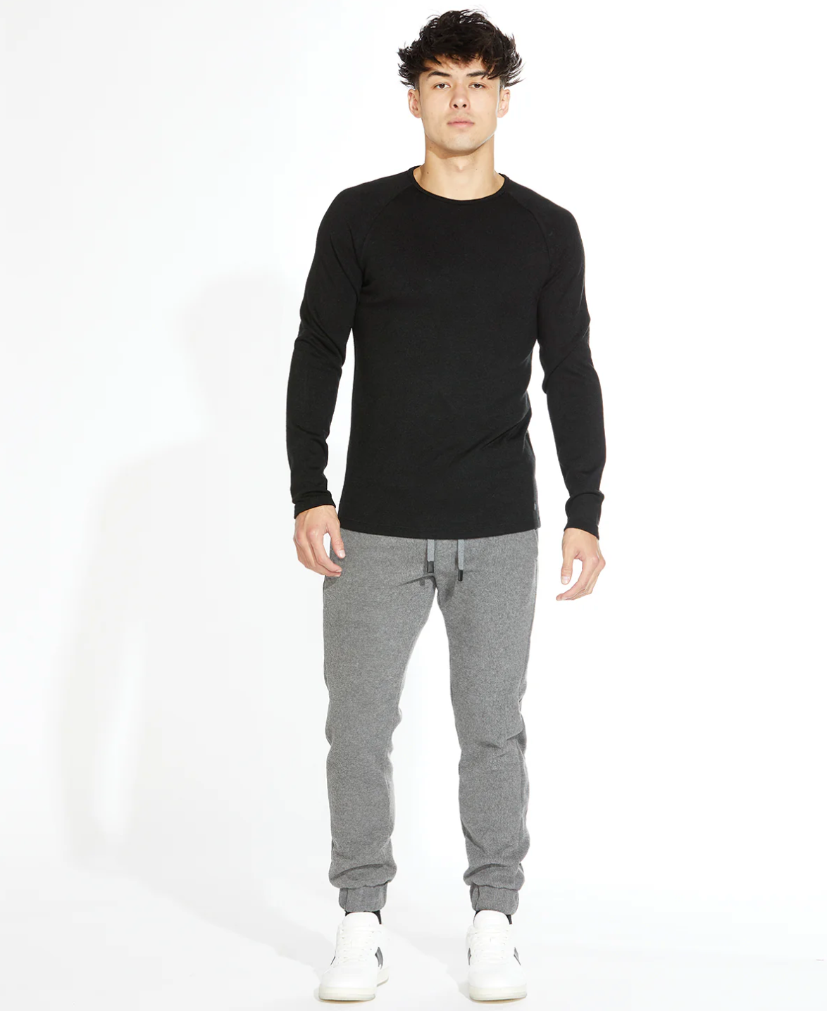 Burke crewneck Tee Black