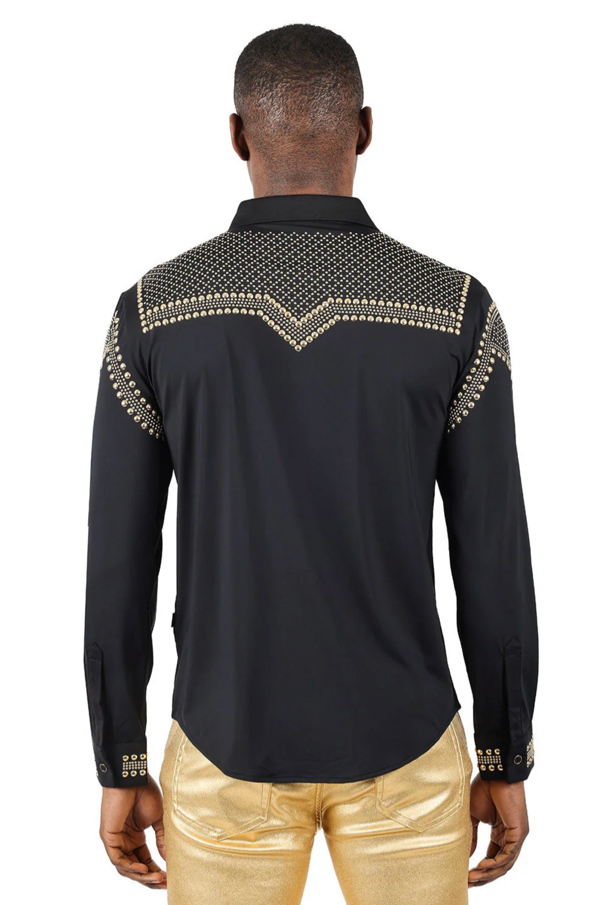 Bad Boy Rivet-Studded Long Sleeve Shirt
