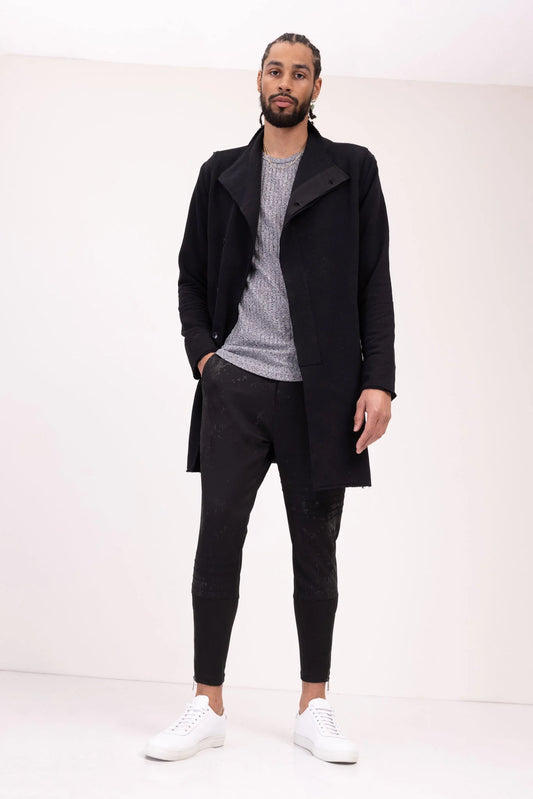 Asymmetric Rebel Cardigan - Black