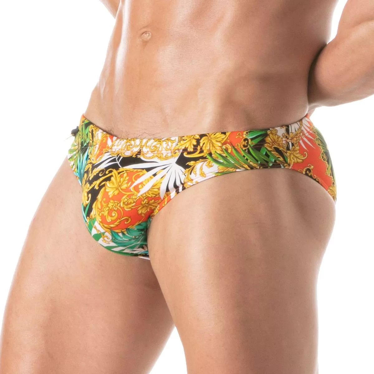 Baroque Swim Mini Briefs Orange