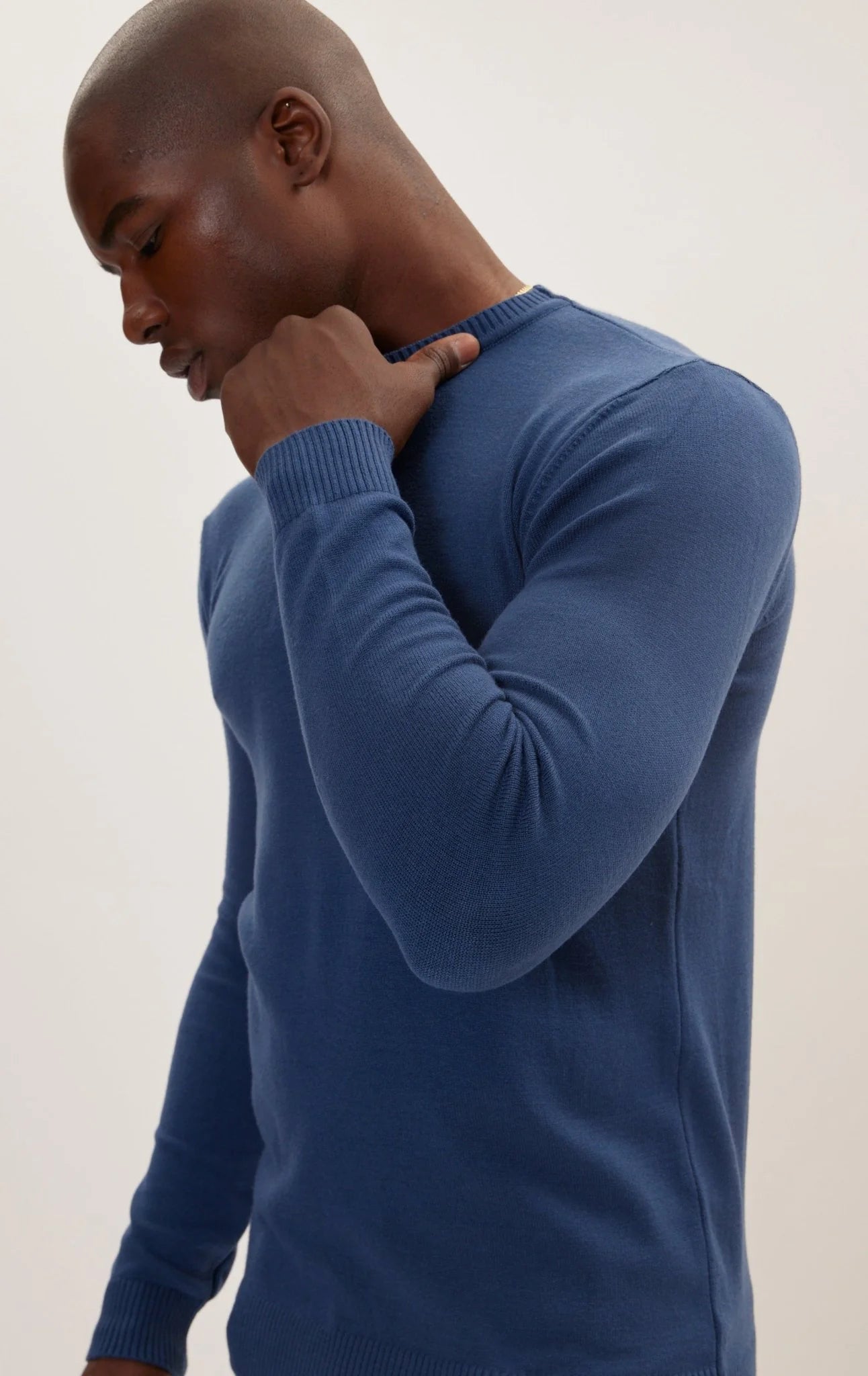 Classic Crew Neck Sweater - Indigo