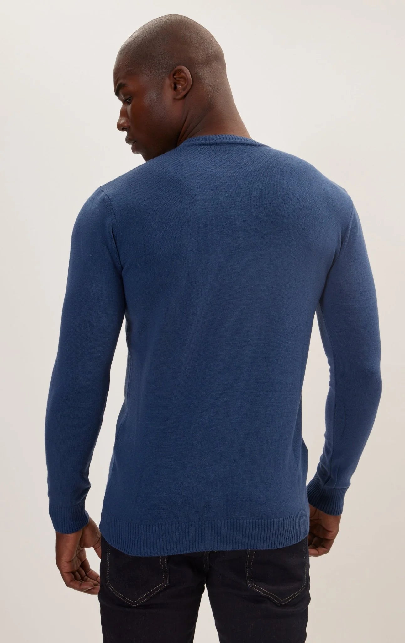 Classic Crew Neck Sweater - Indigo