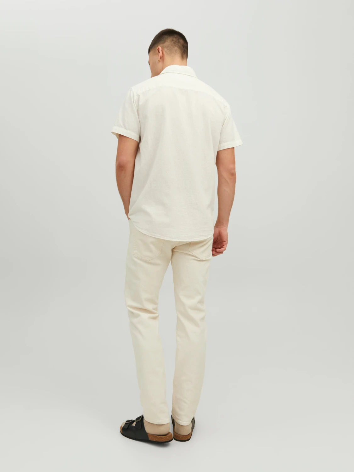 Linen Shirt Short Sleeves White