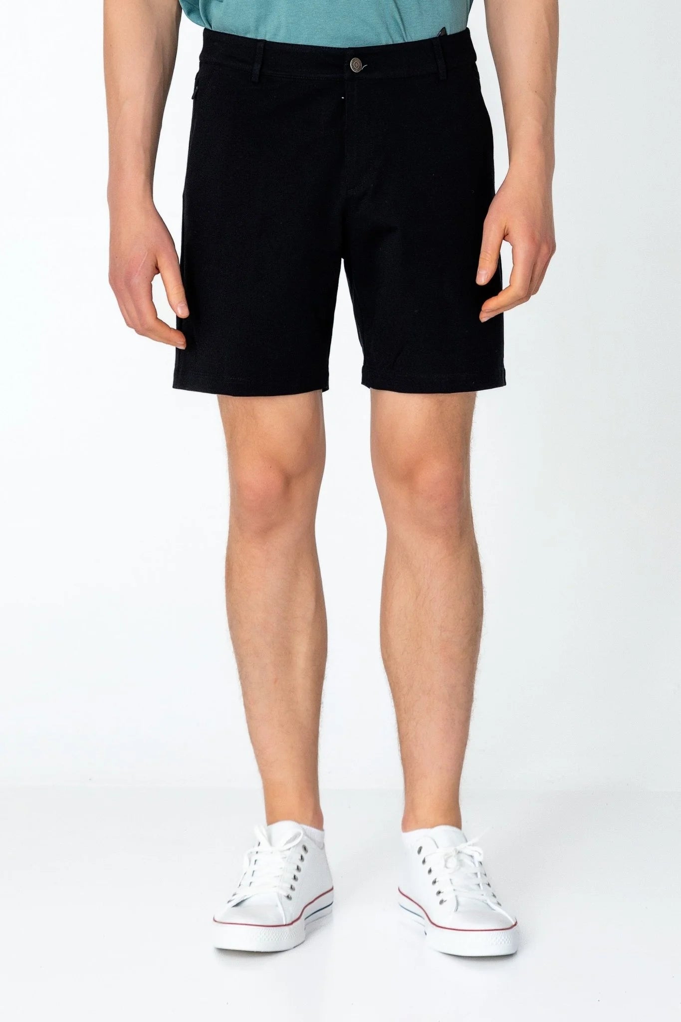 Side Pocket Lightweight Shorts - Black